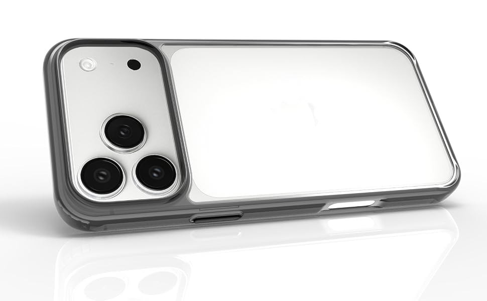 iPhone 17 Pro Max Back Cover Case | Clear Hybrid - Clear Smoke