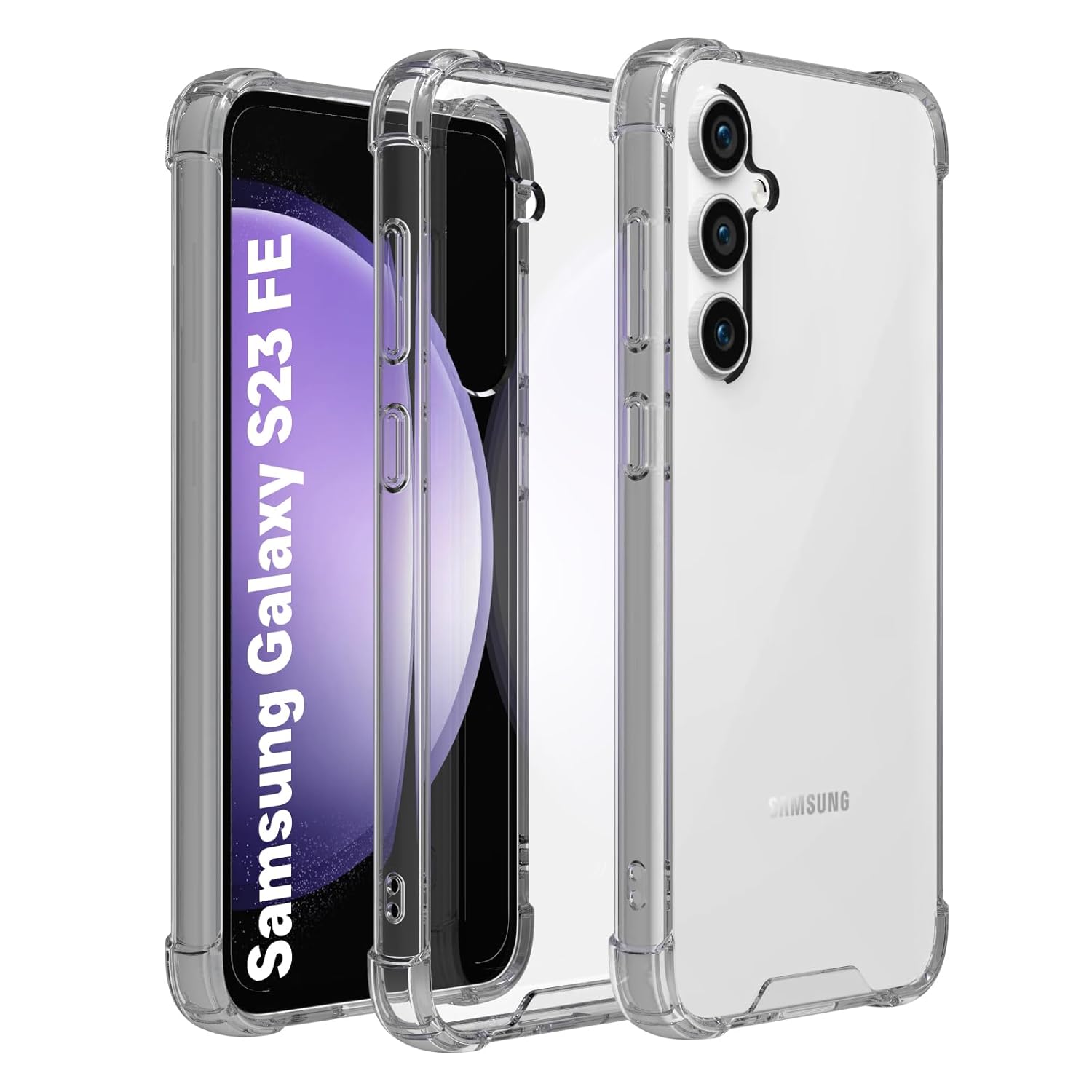 Samsung Galaxy S23 FE Back Cover Case | Clear Hybrid - Clear