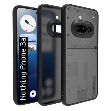 Nothing Phone 3a Back Cover Case | Sleek Hybrid - Matte Black