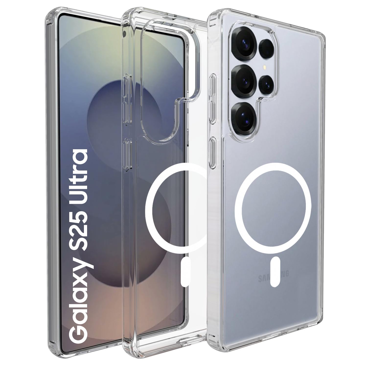 Samsung Galaxy S25 Ultra  Back Cover Case | Sleek Hybrid - Clear Magnetic