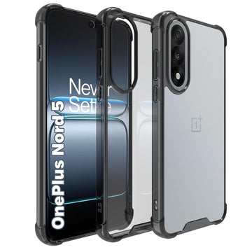 OnePlus Nord 5 5G Back Cover Case | Clear Hybrid - Clear Smoke