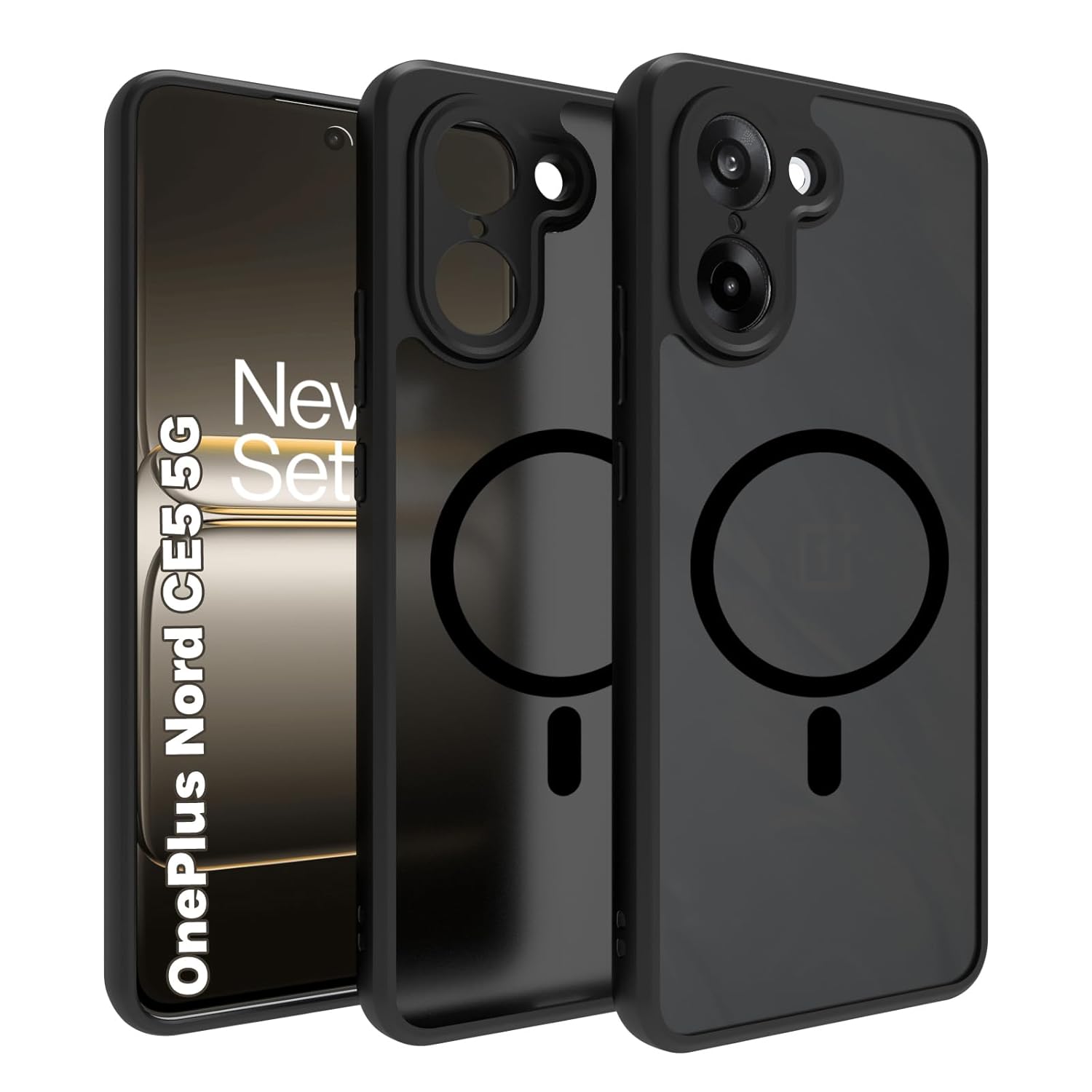 OnePlus Nord CE5 / Nord CE 5 5G Back Cover Case | Sleek Hybrid - Matte Black Magnetic