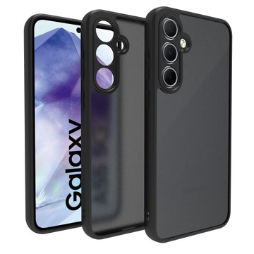 Samsung Galaxy A55 5G Back Cover Case | Sleek Hybrid - Matte Black