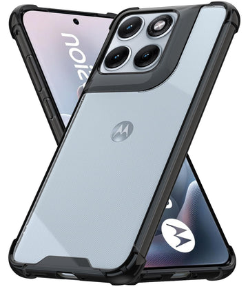 Motorola Edge 70 Fusion Back Cover Case | Clear Hybrid - Clear Smoke