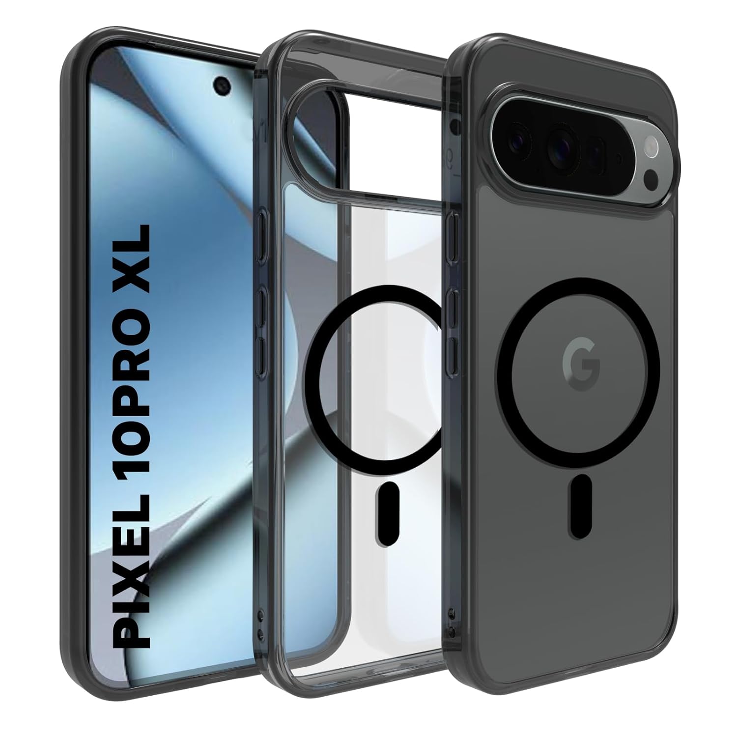 Google Pixel 10 Pro XL  Back Cover Case | Clear Hybrid - Clear Magnetic