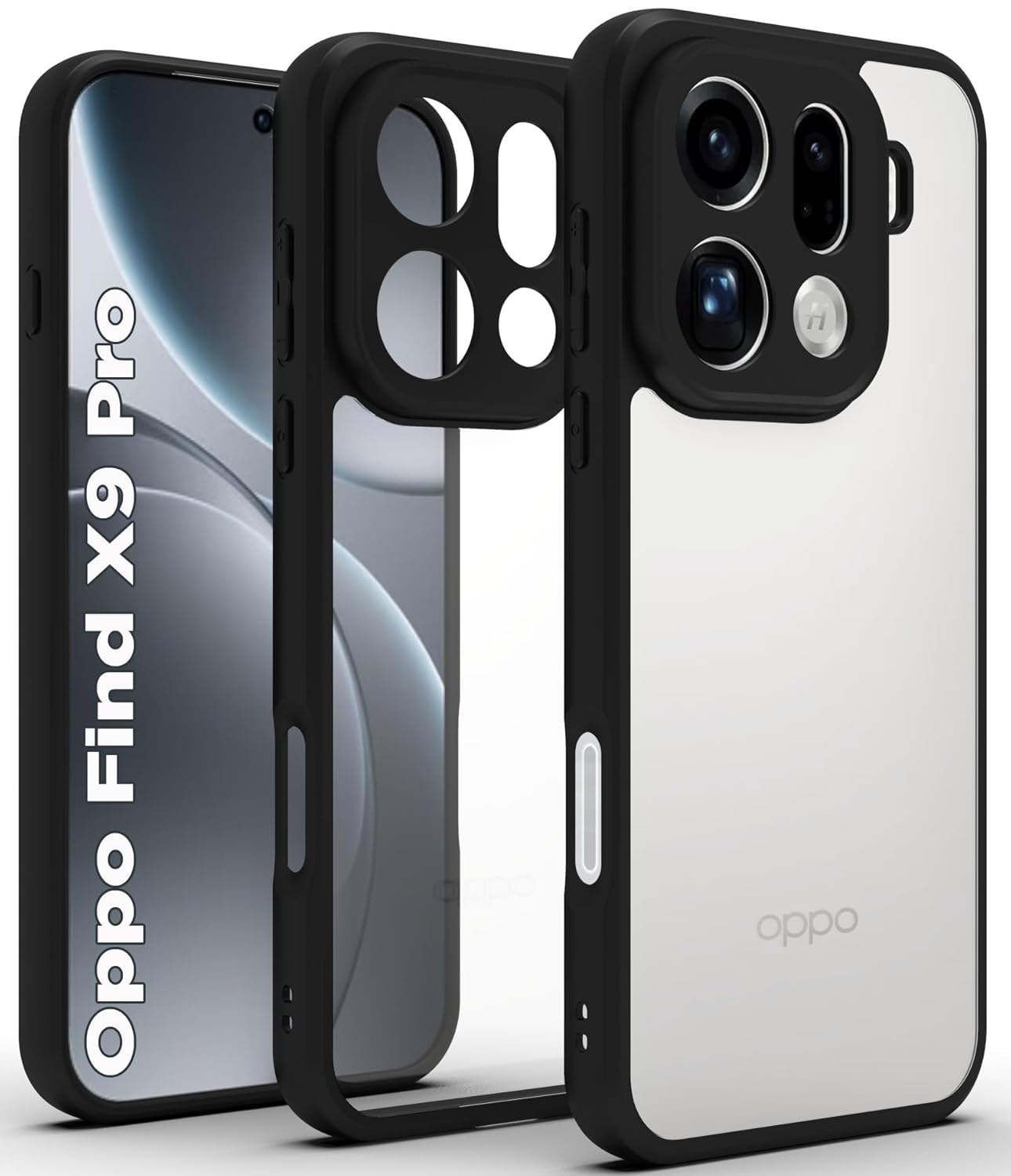 Oppo Find X9 Pro 5G Back Cover Case | Sleek Hybrid - Clear Black