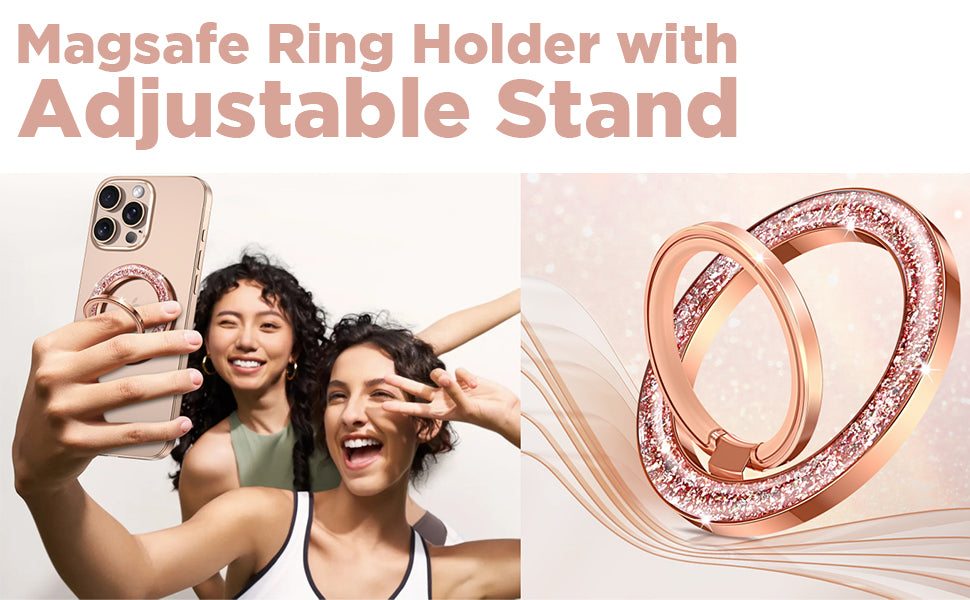 MagSafe Phone Grip & Stand | Ring Holder - Eternal Rose Gold
