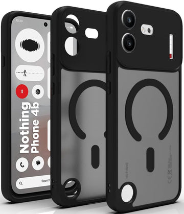Nothing Phone 4b Back Cover Case | Sleek Hybrid - Matte Black Magnetic