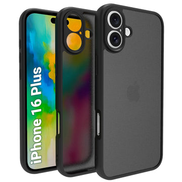 iPhone 16 Plus Back Cover Case | Sleek Hybrid - Matte Black