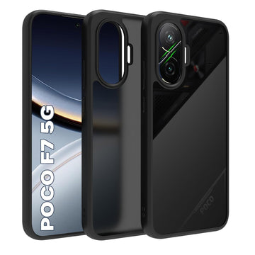Poco F7 5G Back Cover Case | Sleek Hybrid - Matte Black