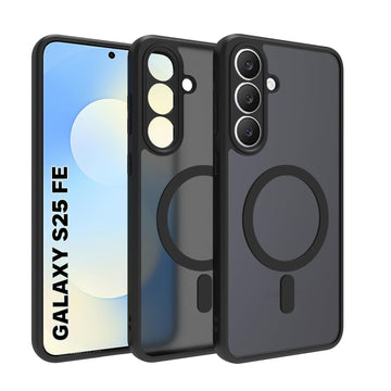 Samsung Galaxy S25 FE 5G Back Cover Case | Sleek Hybrid - Matte Black Magnetic