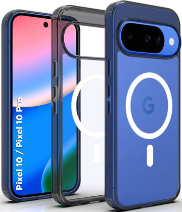 Google Pixel 10 / Pixel 10 Pro Back Cover Case | Sleek Hybrid - Clear Magnetic