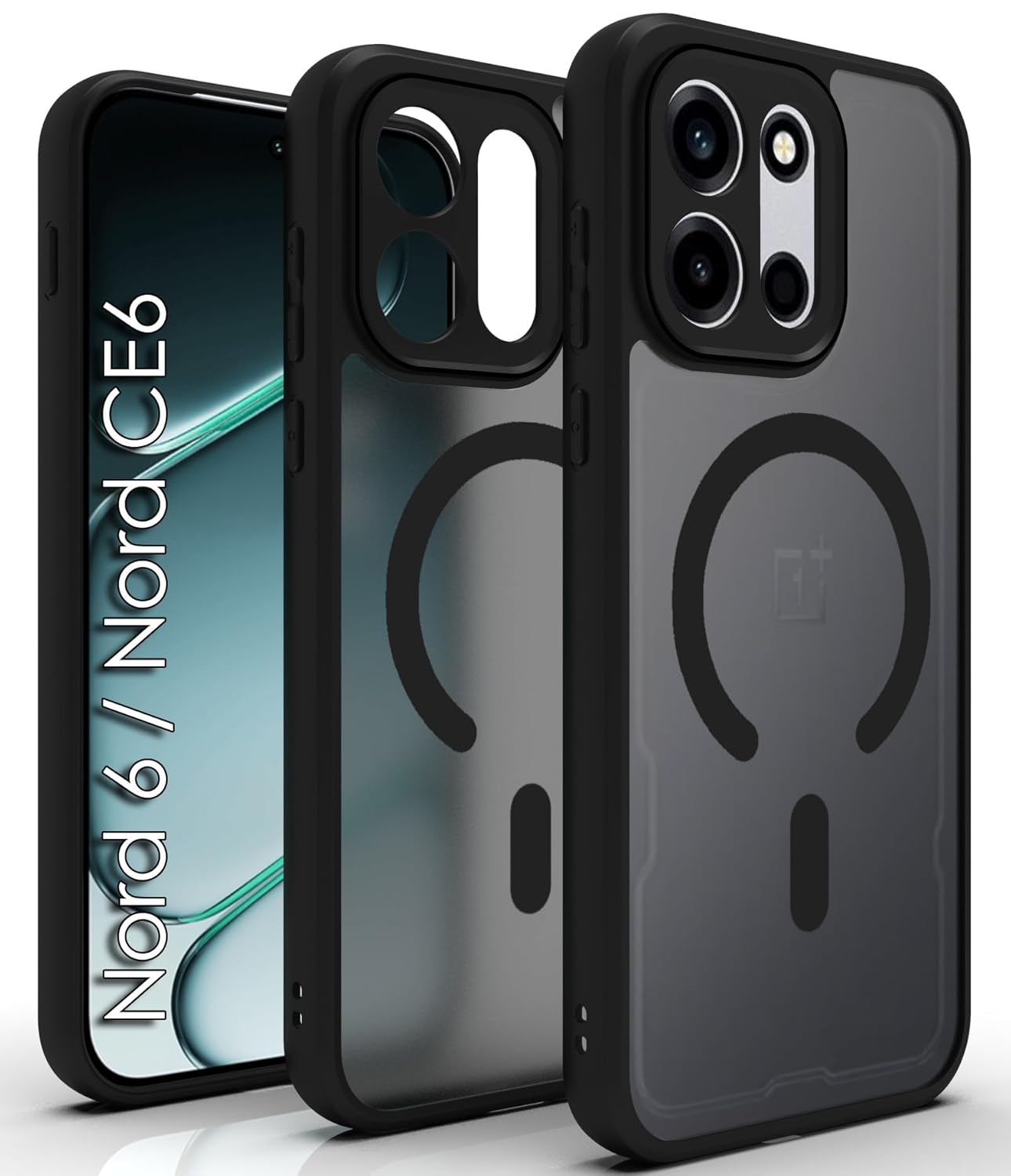 OnePlus Nord 6 5G / Nord CE 6 5G Back Cover Case | Sleek Hybrid - Matte Black Magnetic