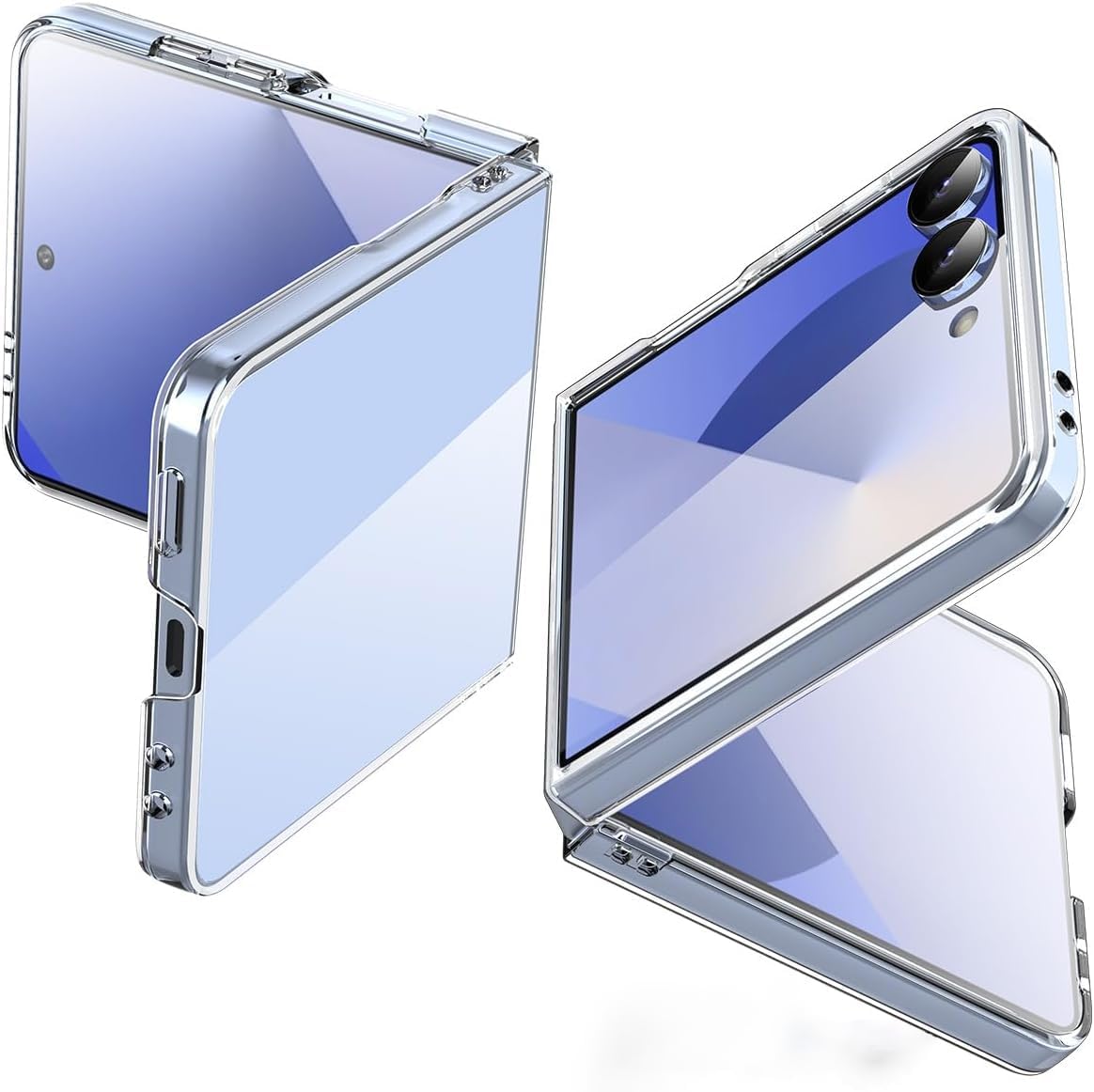 Samsung Galaxy Z Flip 7 Back Cover Case | Crystal Hard Shell - Clear