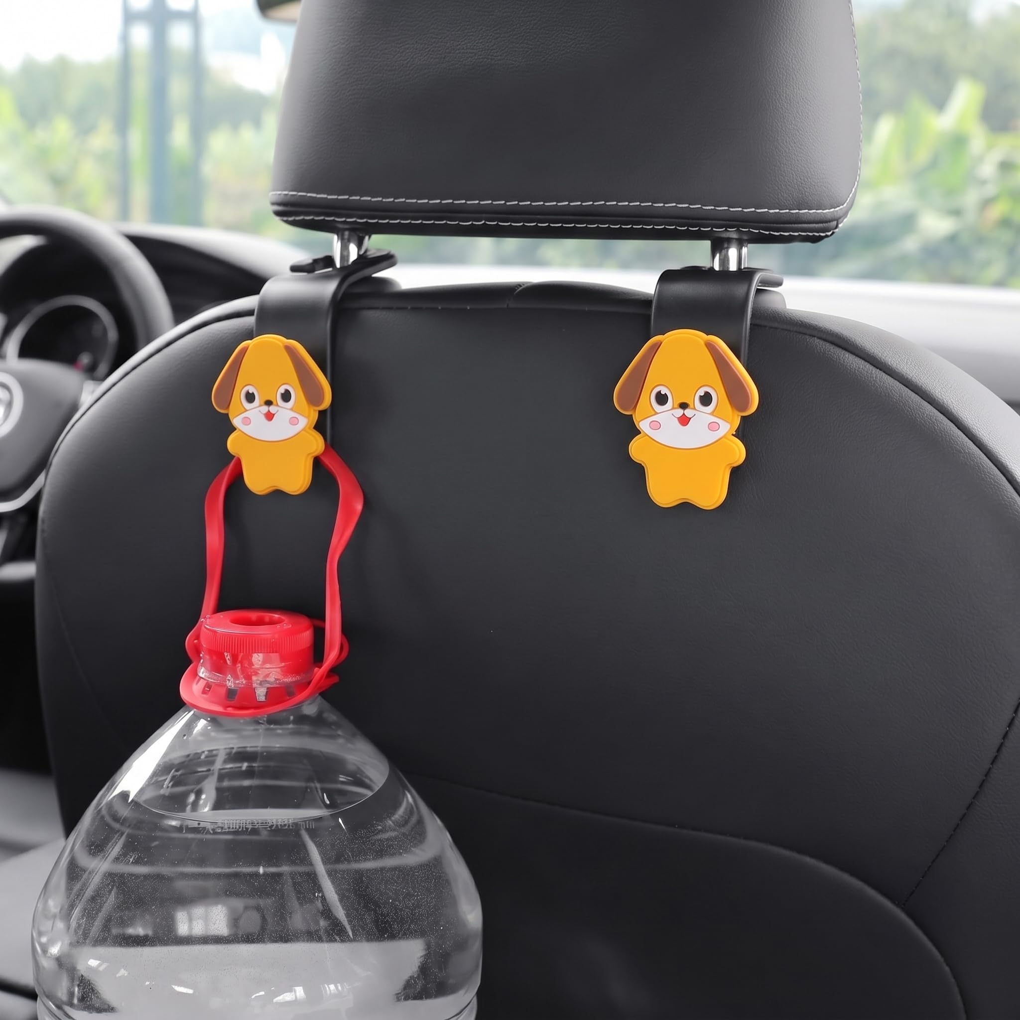 Car Headrest Hooks | Universal Back Seat Hanger for Bags & Accessories - Pack of 2
