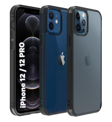 iPhone 12 / 12 Pro Back Cover Case | Clear Hybrid - Clear Smoke