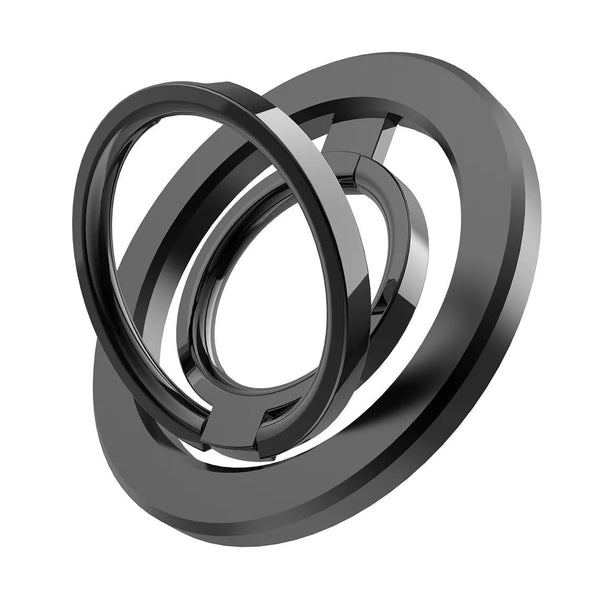 MagSafe Phone Grip & Stand | Dual Ring Holder - Gun Metal Grey