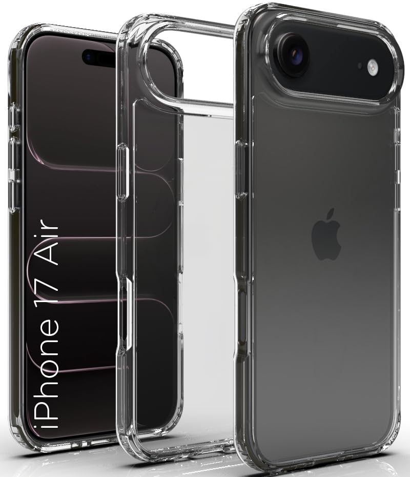 iPhone 17 Air Back Cover Case | Clear Hybrid - Clear
