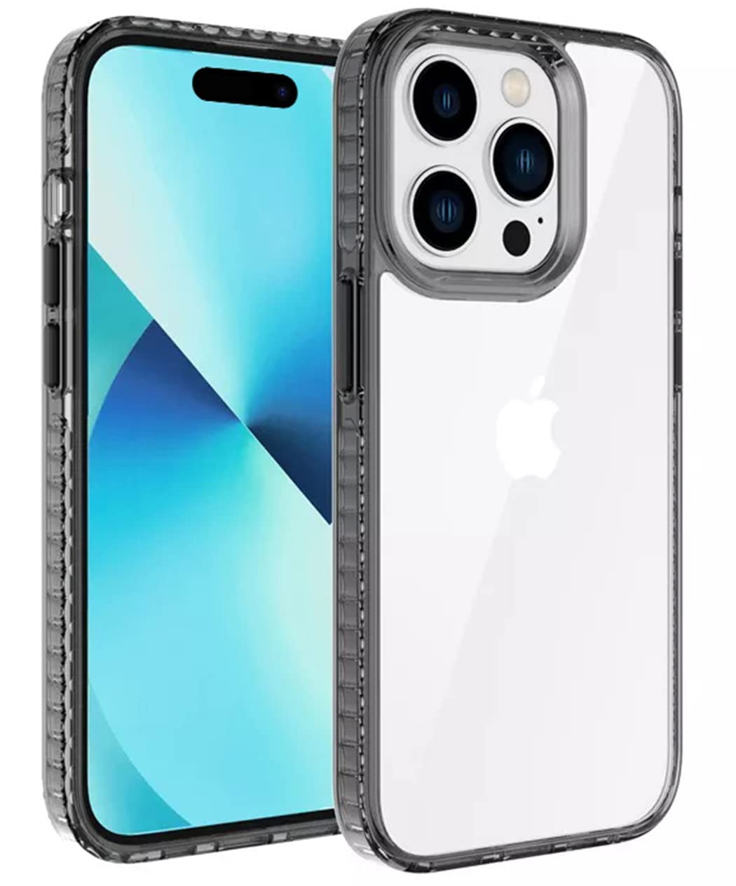 iPhone 14 Pro Back Cover Case | Crystal Hybrid - Transparent