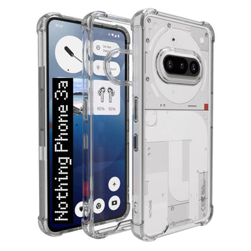 Nothing Phone 3a Back Cover Case | Clear Hybrid - Clear Transparent