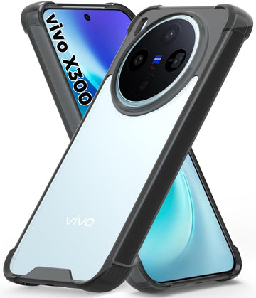 Vivo X300 5G Back Cover Case | Clear Hybrid - Clear Smoke