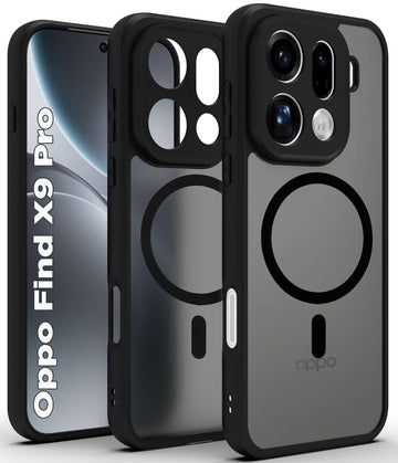 Oppo Find X9 Pro 5G Back Cover Case | Sleek Hybrid - Matte Black Magnetic