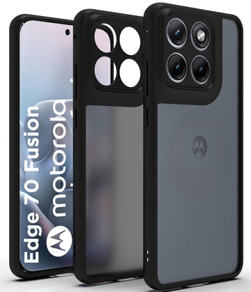 Motorola Moto Edge 70 Fusion 5G Back Cover Case | Sleek Hybrid - Matte Black