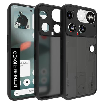 Nothing Phone 3 Back Cover Case | Sleek Hybrid - Matte Black