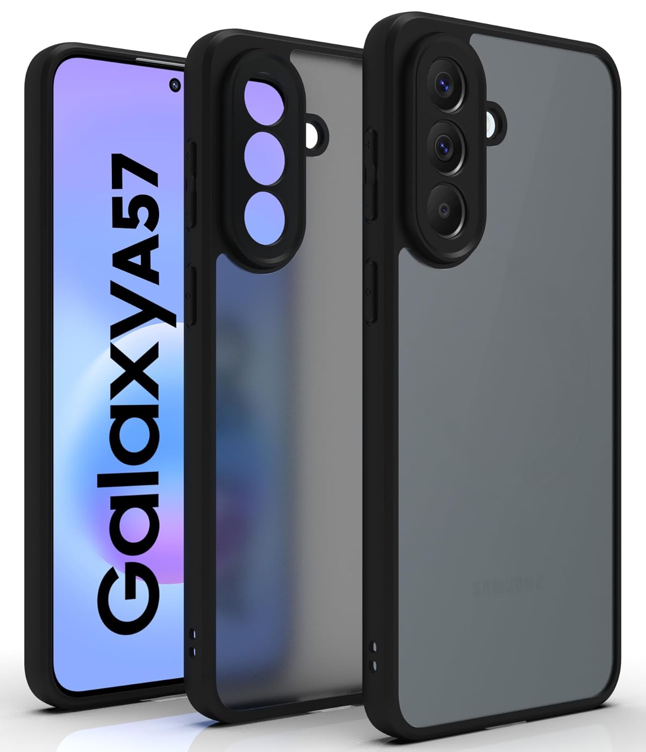 Samsung Galaxy A57 Back Cover Case | Sleek Hybrid - Matte Black