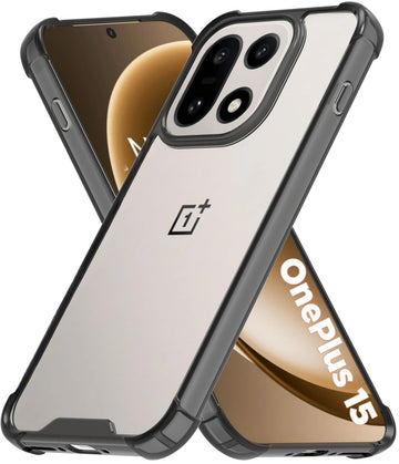 OnePlus 15 5G Back Cover Case | Clear Hybrid - Clear Smoke