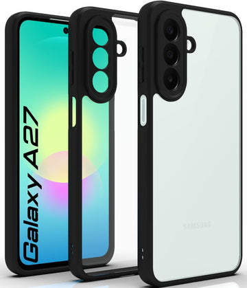 Samsung Galaxy A27 Back Cover Case | Sleek Hybrid - Clear Black