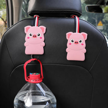 Car Headrest Hooks | Universal Back Seat Hanger for Bags & Accessories - Pack of 2