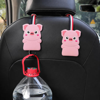 Car Headrest Hooks | Universal Back Seat Hanger for Bags & Accessories - Pack of 2