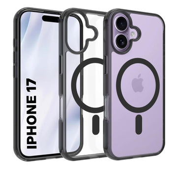 iPhone 17 Back Cover Case | Clear Hybrid - Clear Smoke Magnetic