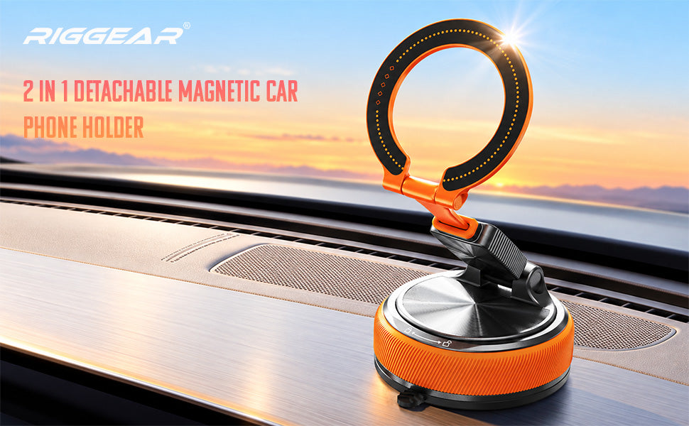 Magnetic Phone Mount Detachable | Orange
