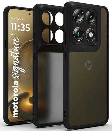 Motorola Signature Back Cover Case | Sleek Hybrid - Matte Black
