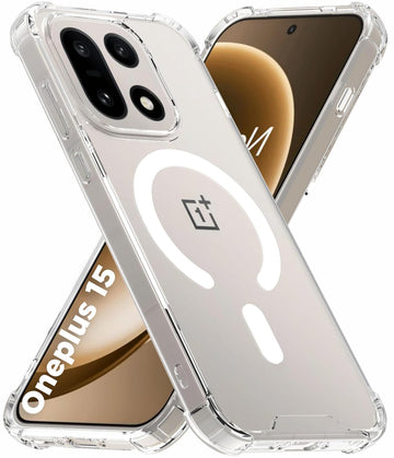 OnePlus 15 5G Back Cover Case | Clear Hybrid - Clear Smoke Magnetic