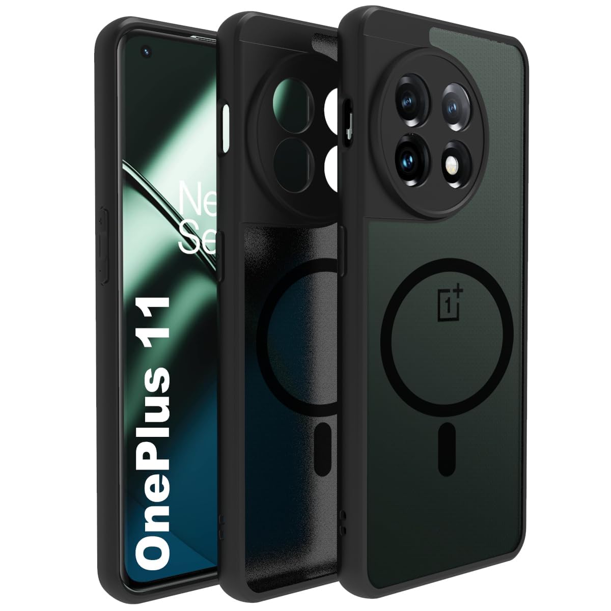 OnePlus 11 Back Cover Case | Sleek Hybrid - Matte Black