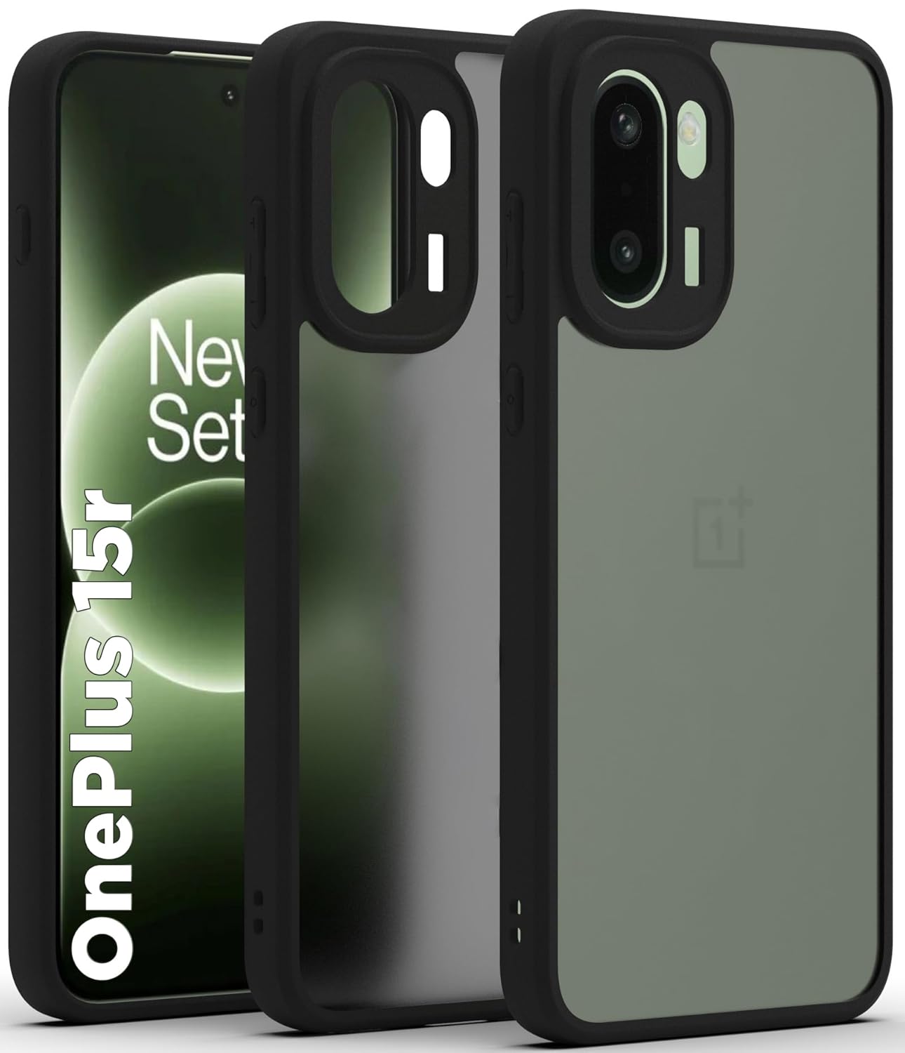 OnePlus 15R 5G Back Cover Case | Sleek Hybrid - Matte Black