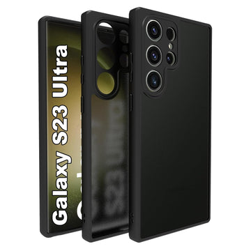 Samsung Galaxy S23 Ultra Back Cover Case | Sleek Hybrid - Matte Black