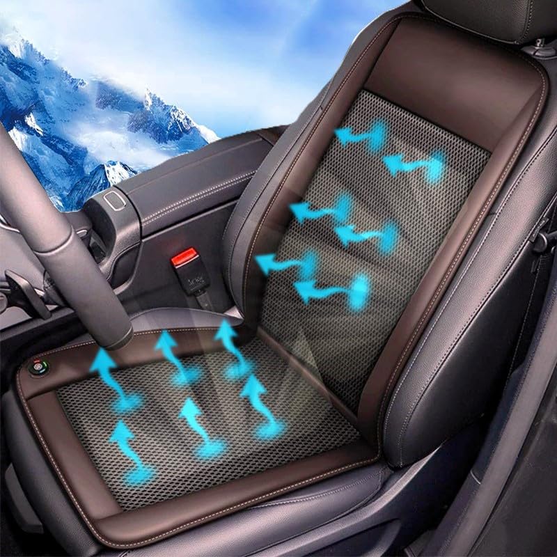 Ventilated Car Seat Cover | Brown - Driver Side