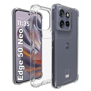 Motorola Edge 50 Neo 5G Back Cover Case | Clear Hybrid - Clear Transparent