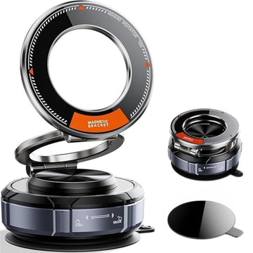 Magnetic Car Mobile Holder | 360° Suction Cup Mount