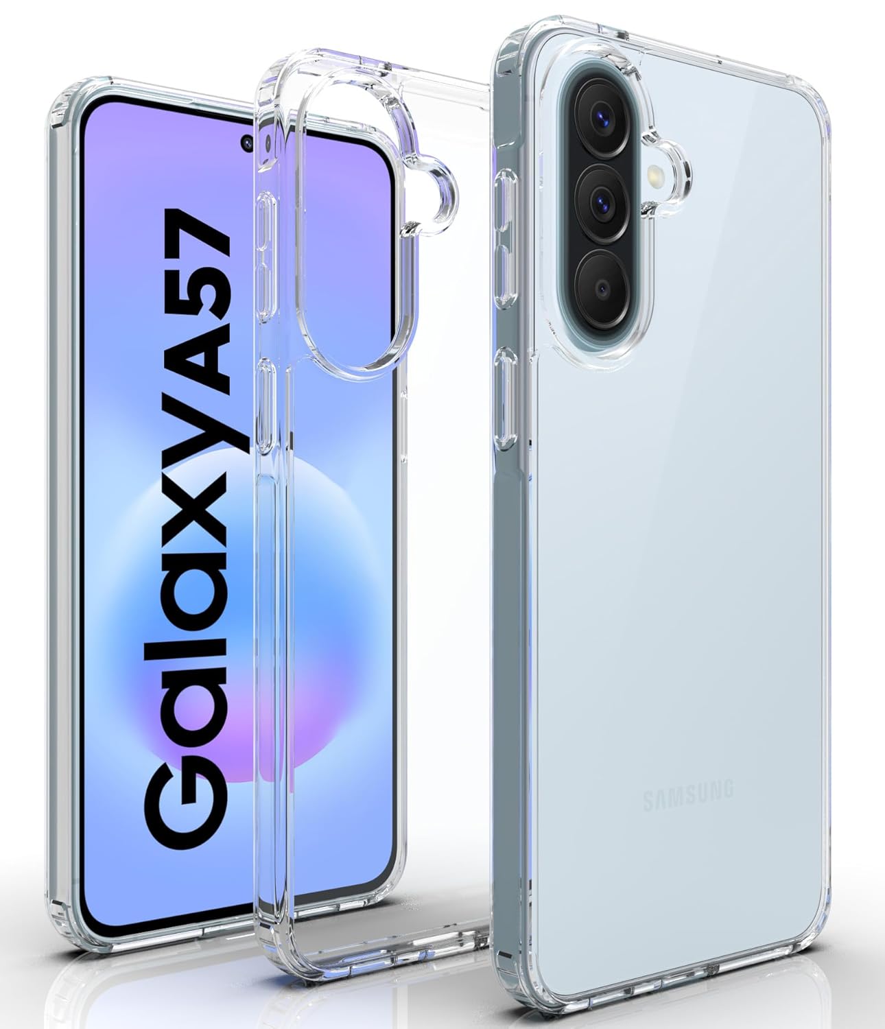 Samsung Galaxy A57 5G Back Cover Case | Clear Hybrid - Clear