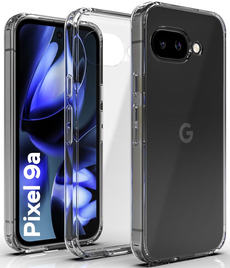 Google Pixel 9a Back Cover Case | Clear Hybrid - Clear