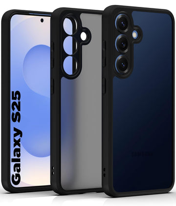 Samsung Galaxy S25 Back Cover Case | Sleek Hybrid - Matte Black
