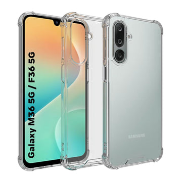 Samsung Galaxy M36 / Galaxy F36 Back Cover Case | Clear Hybrid - Clear