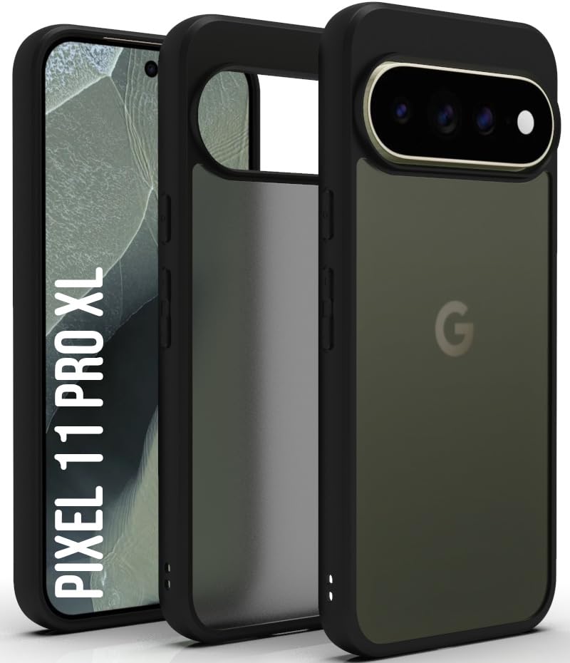 Google Pixel 11 Pro XL Back Cover Case | Sleek Hybrid - Matte Black
