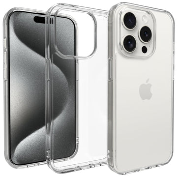 iPhone 15 Pro Back Cover Case | Clear Hybrid - Clear