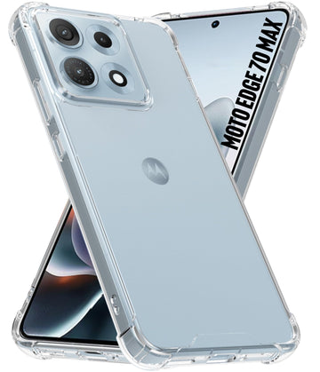 Motorola Edge 70 Max Back Cover Case | Clear Hybrid - Clear
